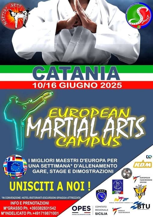 European Martial Arts Campus – Catania, 10-15 Giugno 2025